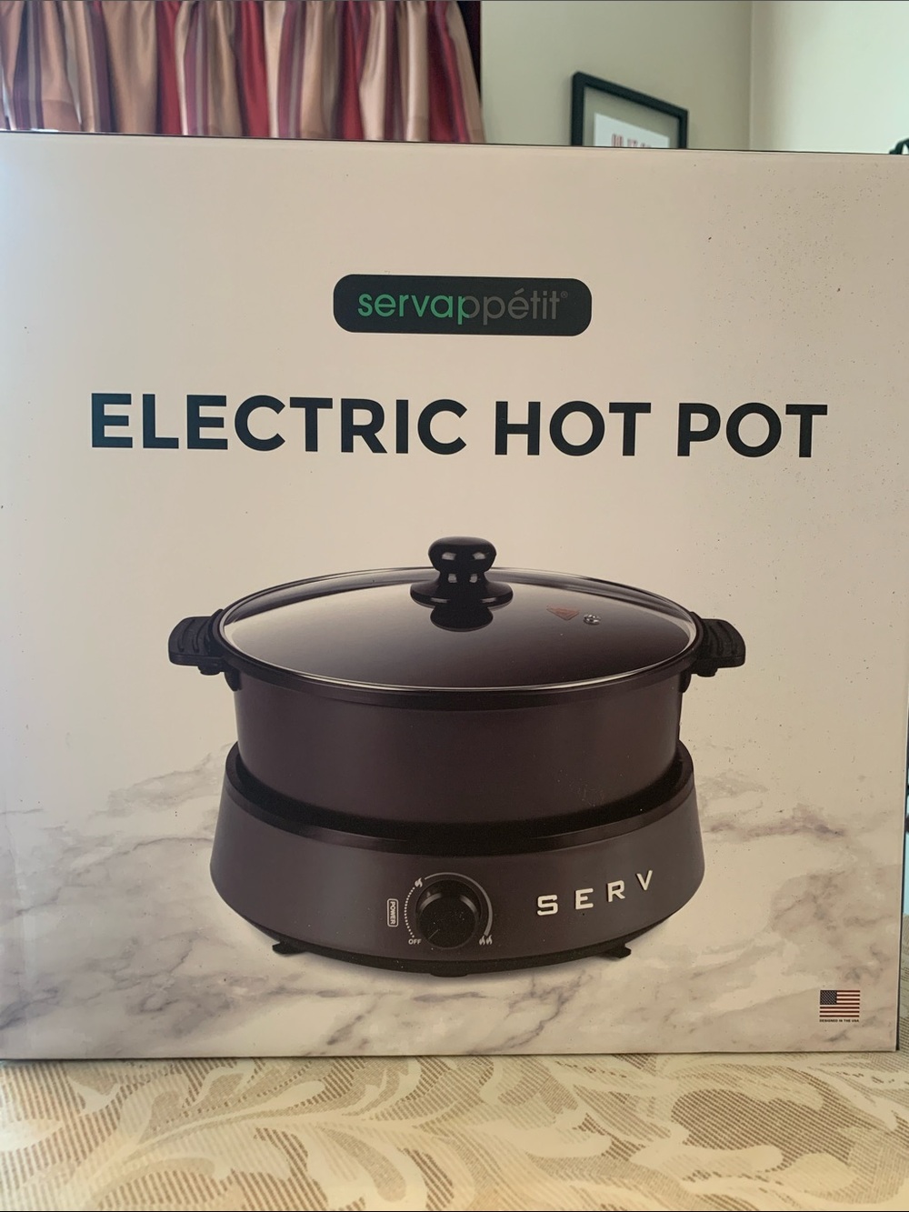 NEVER USED! Servappétit Electric Hot Pot - Black